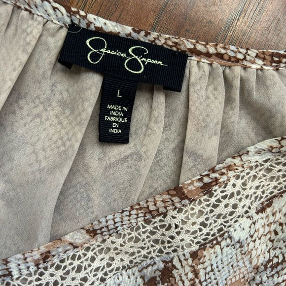 Jessica Simpson Women’s Size Large Faux Snakeskin Dress - Picture 8 of 9